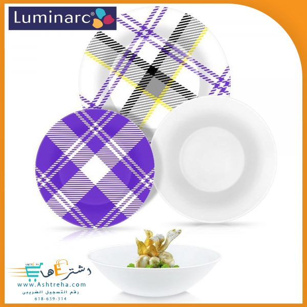 طقم اركوبال لومينارك 24 قطعه سكوتش وايت اماراتى Luminarc Q4734 min