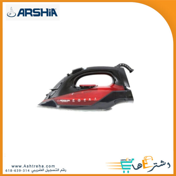 مكوة ملابس ARSHIA2463 BLACK RED